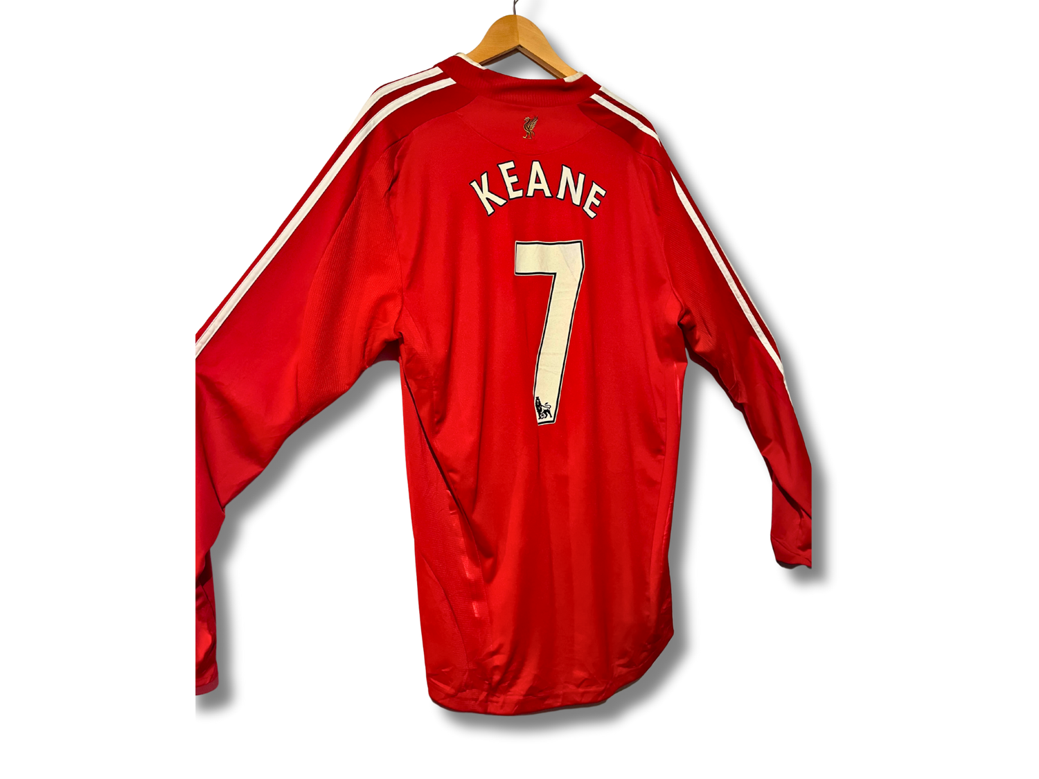 Flocage rare Keane numéro 7 dos maillot Liverpool manches longues
