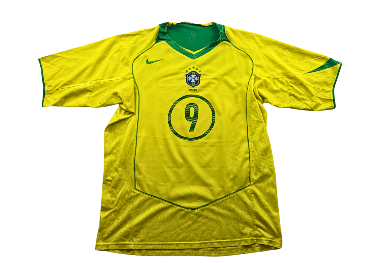 Maillot Brésil domicile jaune 2004 Nike Total 90 Ronaldo taille M