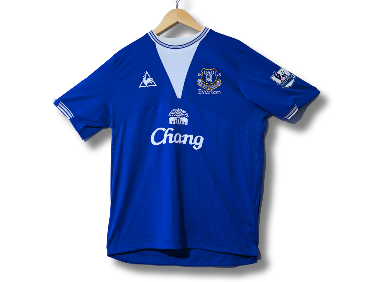 Maillot Everton domicile bleu 2009-2010 Le Coq Sportif Pienaar taille M