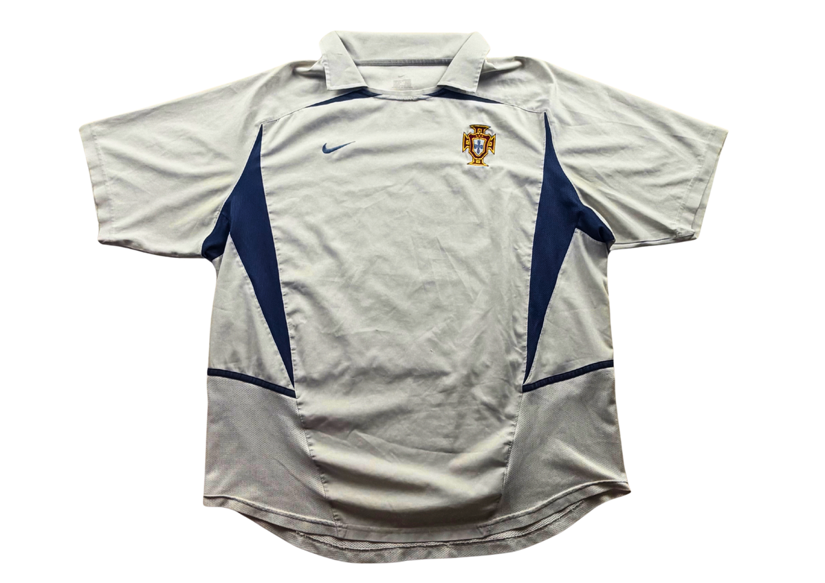 Maillot Portugal extérieur blanc 2002 Nike Rui Costa taille L