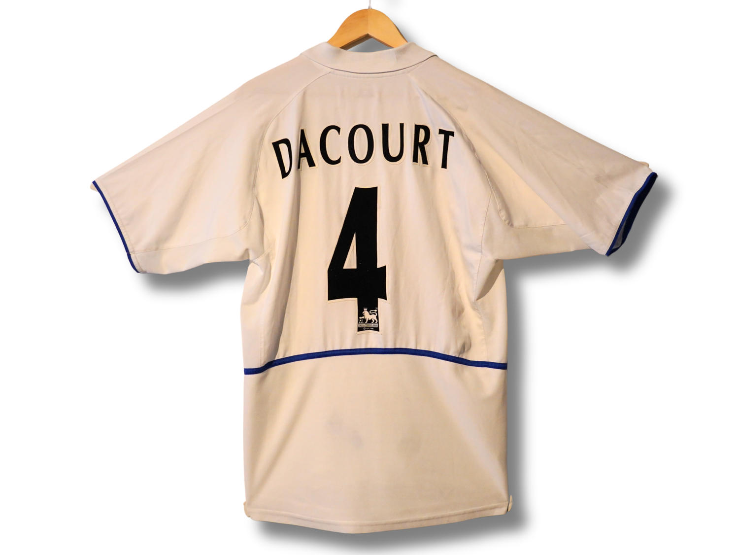 Flocage officiel Premier League Dacourt numéro 4 dos maillot Leeds