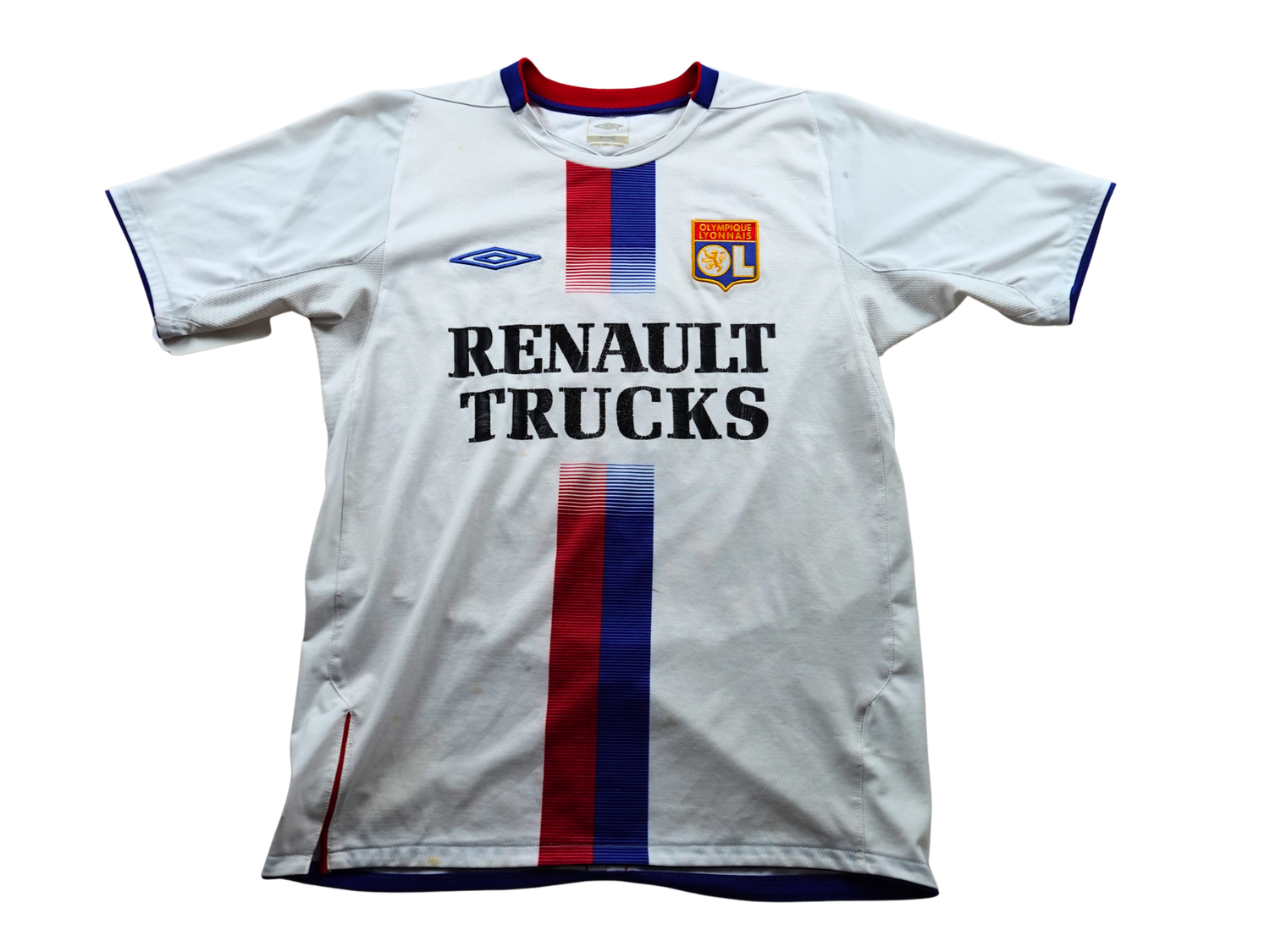 Maillot extérieur Olympique Lyonnais 2005 2006 blanc Umbro Juninho 8