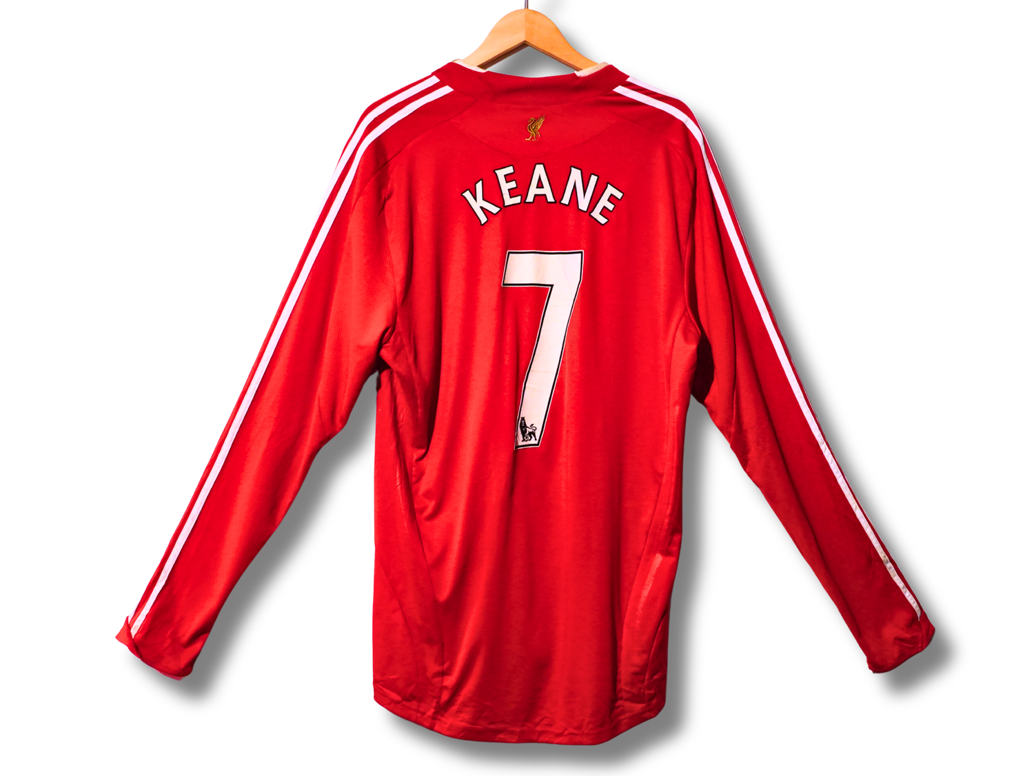 Flocage rare Keane numéro 7 dos maillot Liverpool manches longues