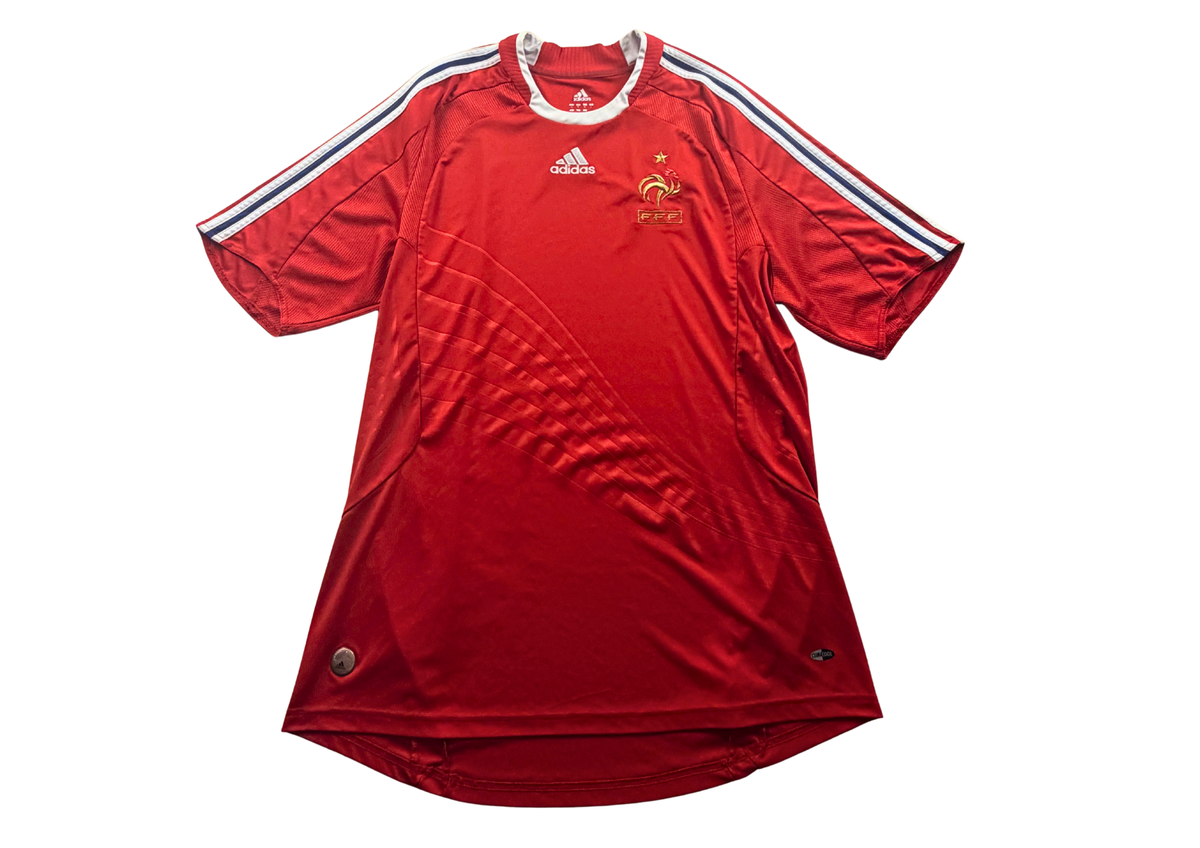 Maillot équipe de France extérieur rouge 2008 Adidas taille XL