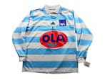 Maillot extérieur Racing Club de Paris 2000 2001 bleu blanc manches longues vintage Adidas Ola