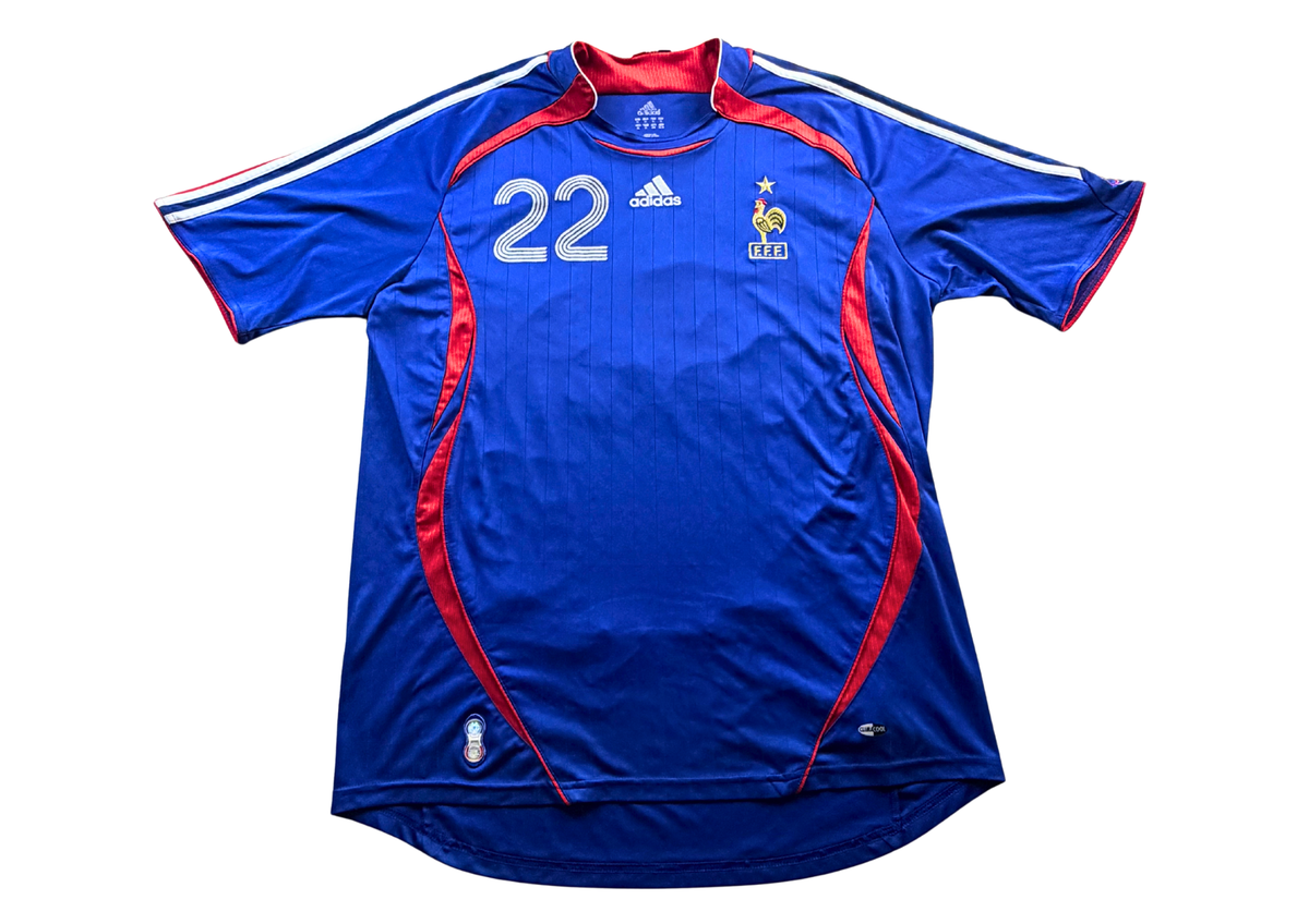 Maillot équipe de France domicile bleu 2006 Adidas Ribéry taille XL