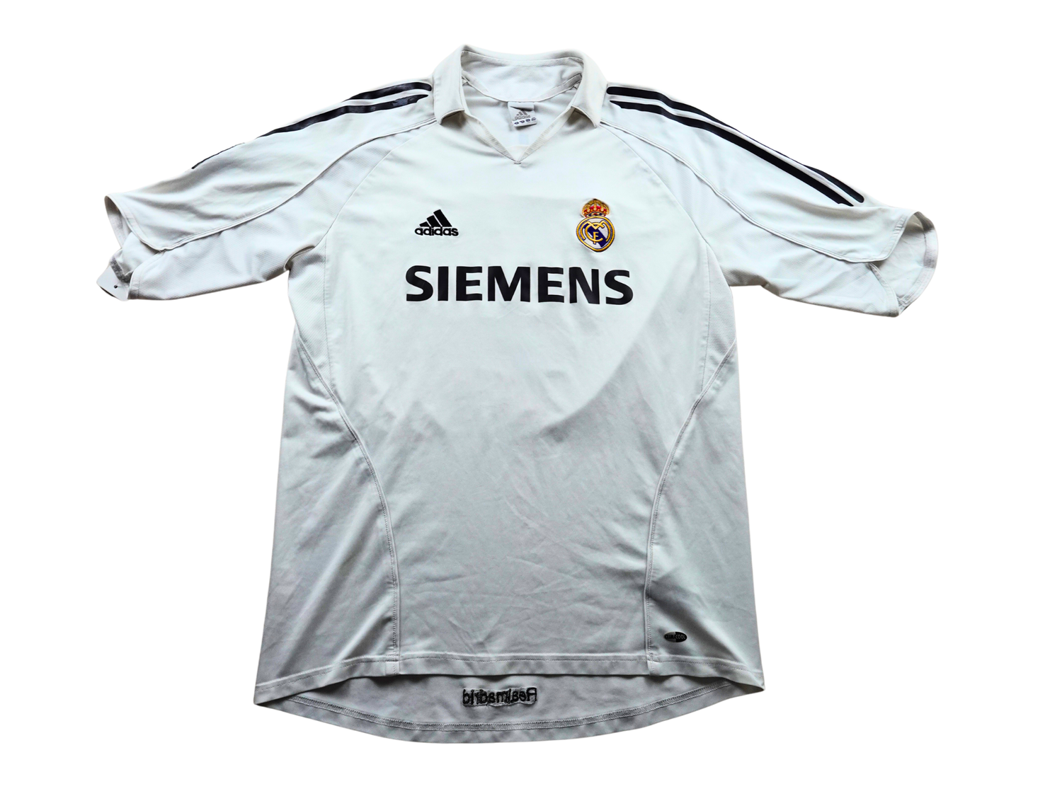 Maillot domicile Real Madrid 2004 2005 blanc Adidas Zidane 5