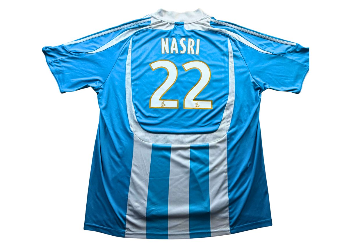Flocage officiel Nasri numéro 22 dos maillot OM bleu