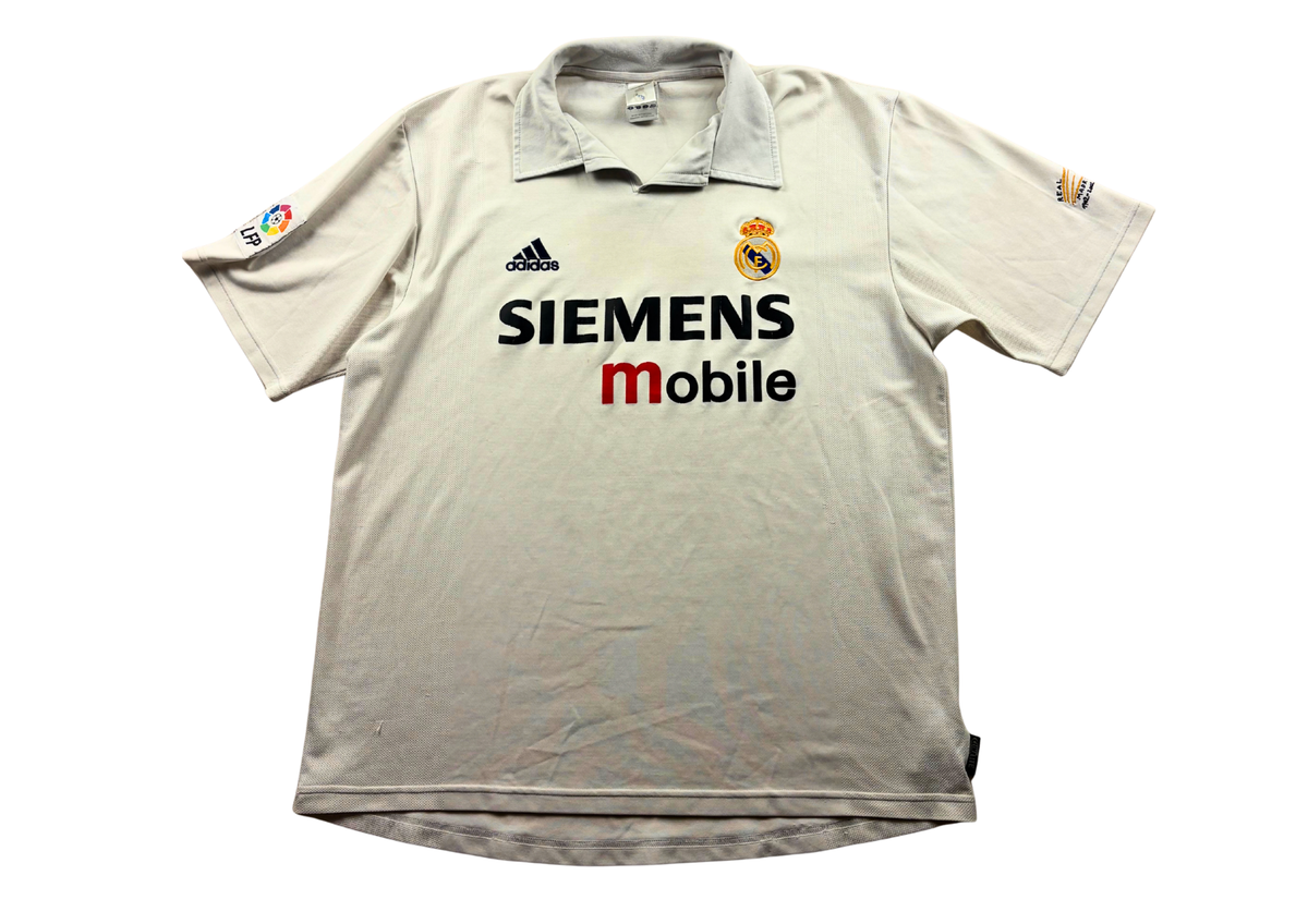 Maillot Real Madrid domicile blanc 2002-2003 Adidas taille L