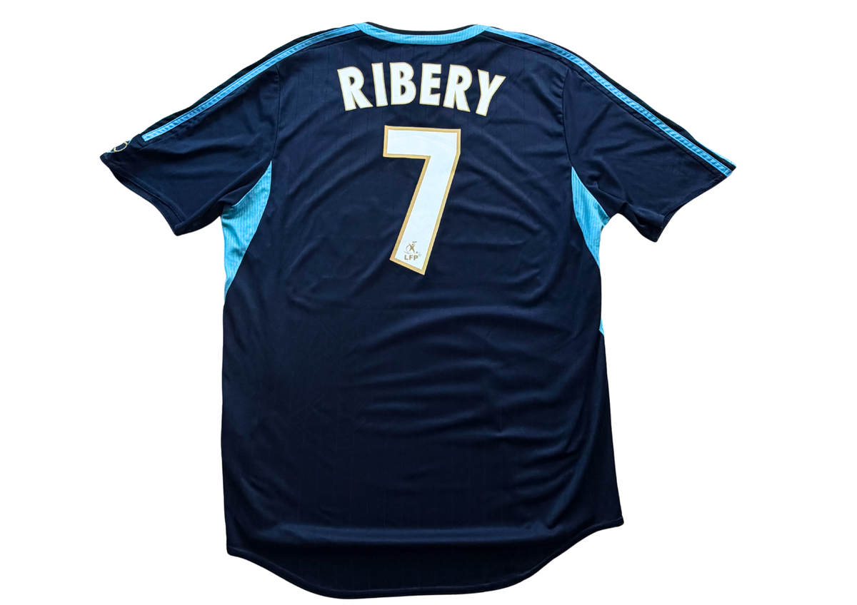 Flocage officiel or/doré Ribéry numéro 7 dos maillot OM