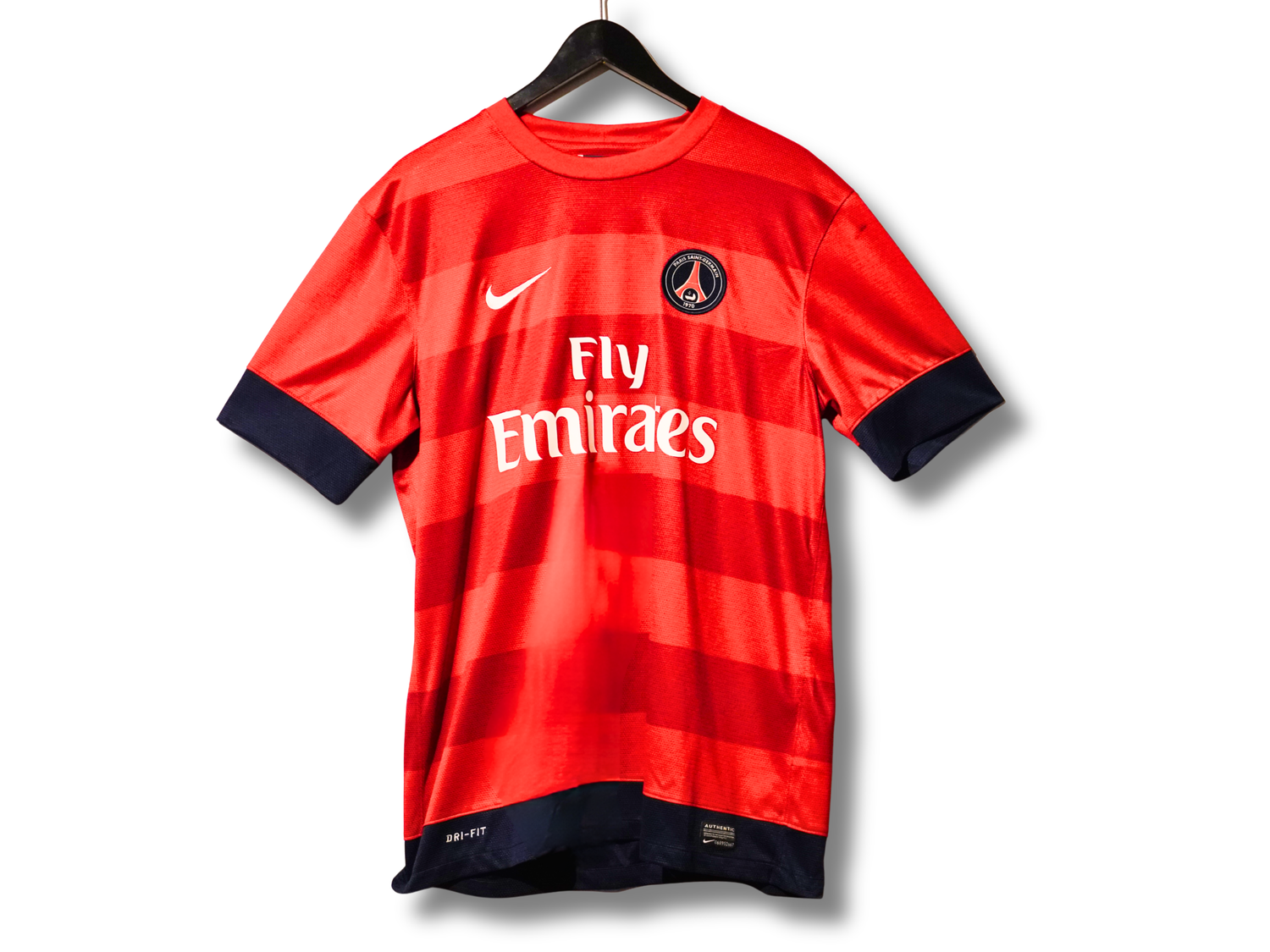 Maillot PSG extérieur rouge 2012-2013 neuf étiquette Zlatan taille L