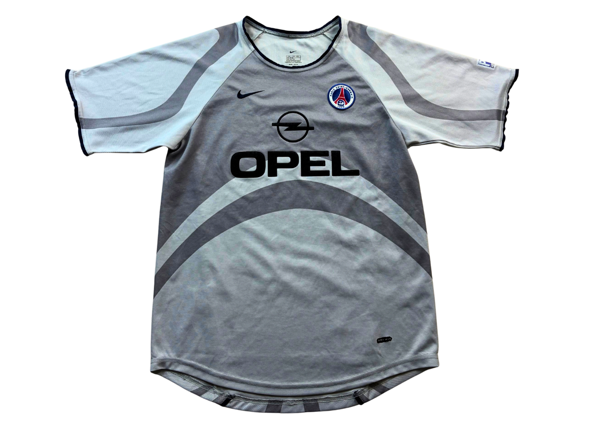 Maillot PSG extérieur gris 2001-2002 Nike Opel taille XS