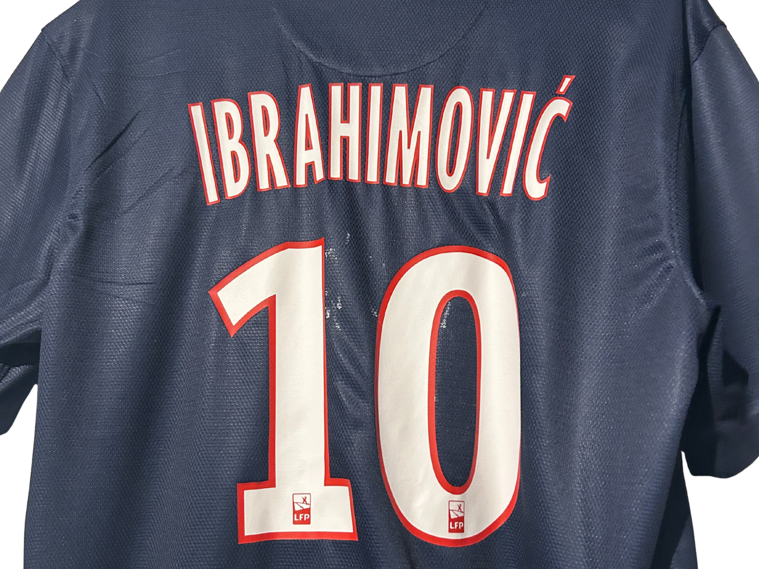 Flocage officiel Ibrahimovic numéro 10 dos maillot PSG 
