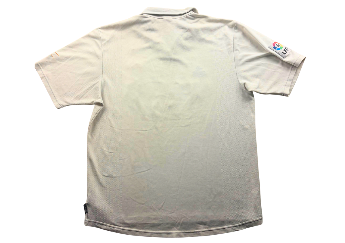 Dos vierge sans flocage maillot Real Madrid blanc vintage