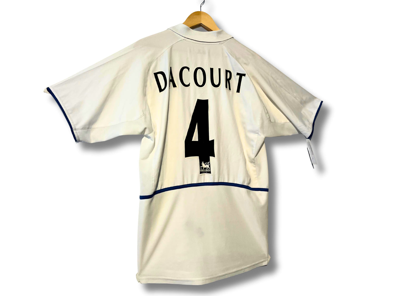Flocage officiel Premier League Dacourt numéro 4 dos maillot Leeds