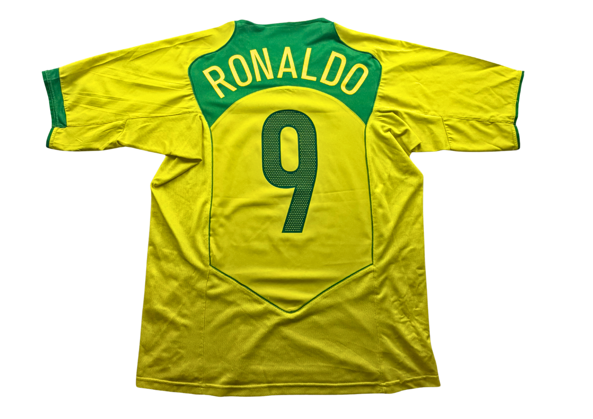 Flocage officiel vert Ronaldo numéro 9 dos maillot Brésil